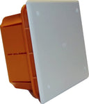 Electraline 60404 Cassetta di Derivazione da Incasso, IP44, Rosso/Bianco, 120 x 100 x 50 mm