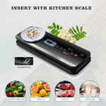 Macchina sottovuoto sigillatrice per alimenti automatica con bilancia da cucina digitale